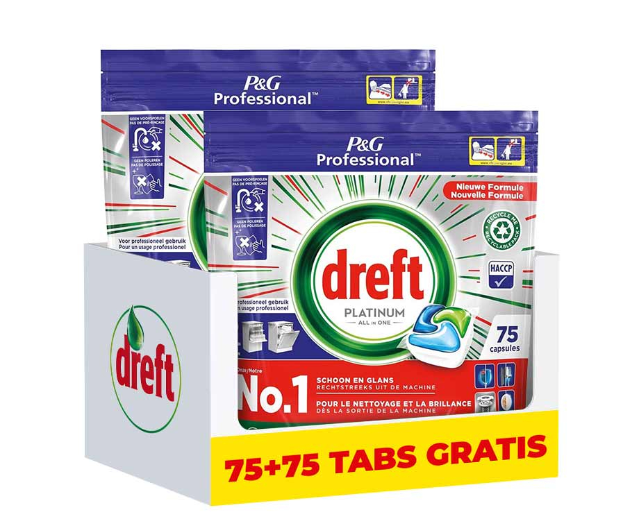 Dreft All In Platinum Vaatwastabs Regular Aanbieding V