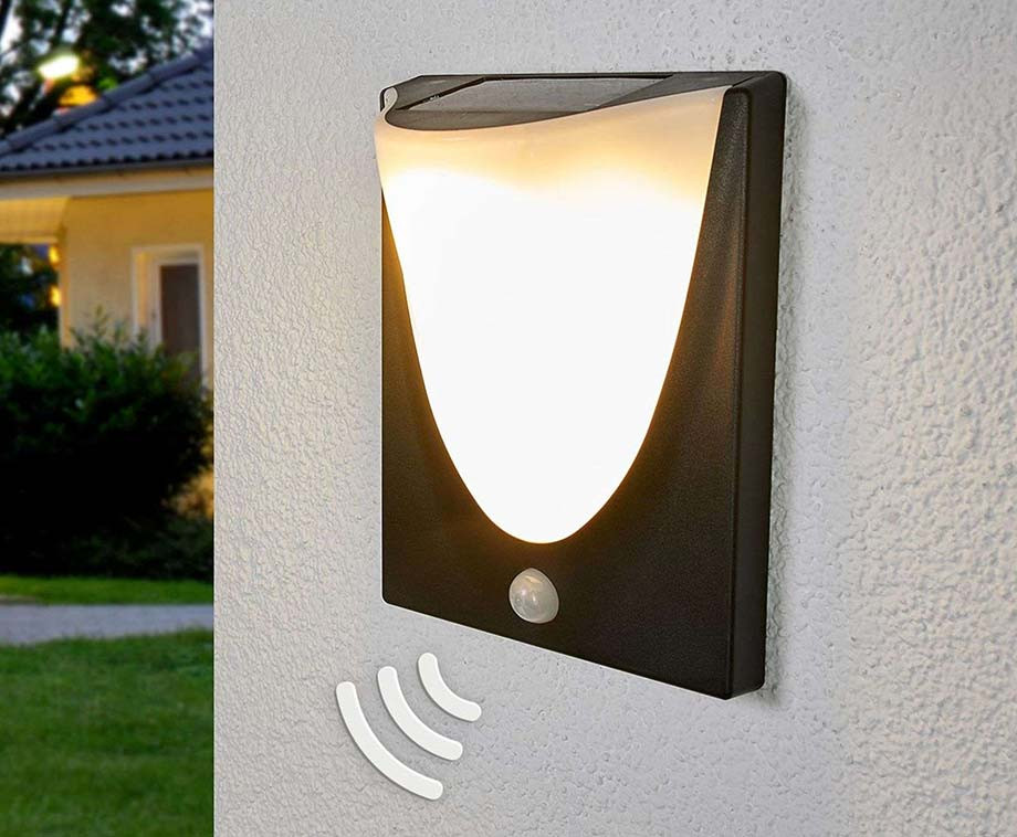 Solar Wandlamp Met Sensor Werkt Zonder Bedrading! VoordeelVanger.nl