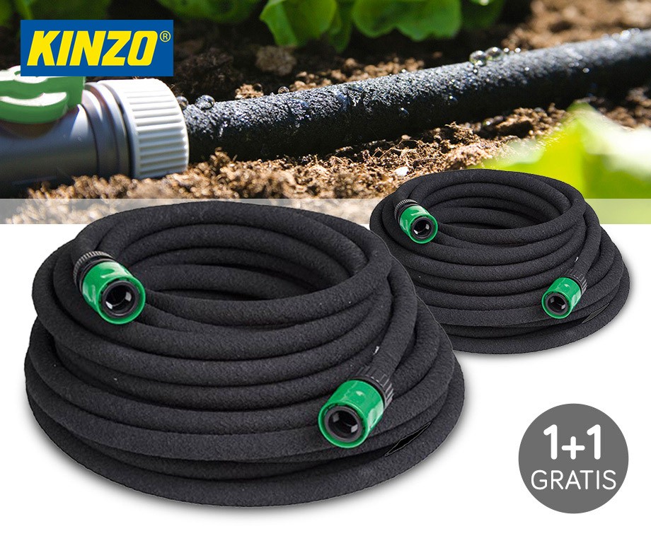 Kinzo Druppelslang Voor Een Ideale Bewatering Van De Tuin Vandaag 1+1