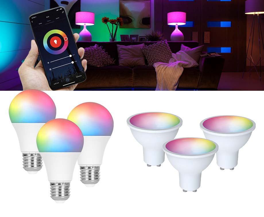 3Pack Slimme Lampen RGB Bedien Je Lampen Met Een App