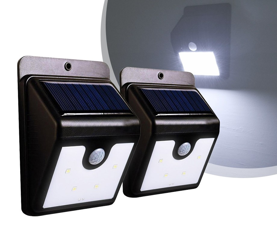 Solar LED Lamp Met Sensor Vandaag 1+1 GRATIS! VoordeelVanger.nl