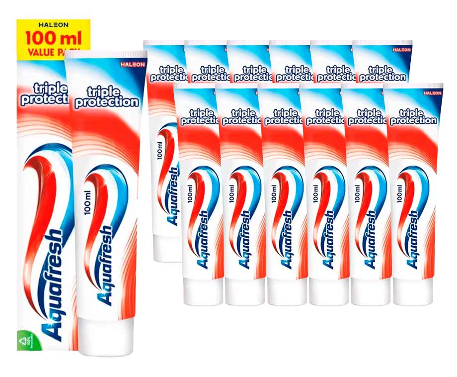 12-Pack Aquafresh Triple Protection 100 ml