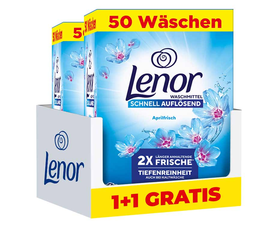 Lenor Aprilfrisch De Lente Universeel Waspoeder XL 50 wasbeurten - 3kg