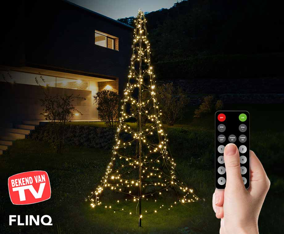 Luxxtree Vlaggenmast Lichtketting Warm Wit 3 Meter