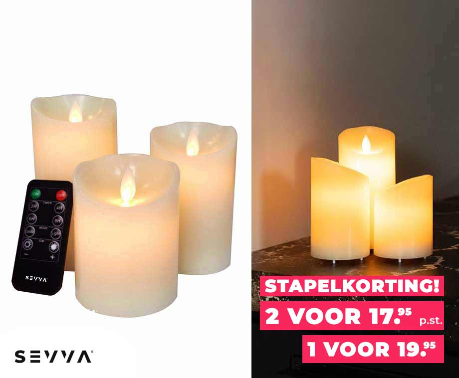 SEVVA® Oplaadbare LED Kaarsen