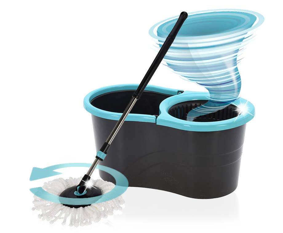 Ultra Clean - Mopset 3-In-1 Spinning Mop - 14 Liter - Met Pedaalsysteem