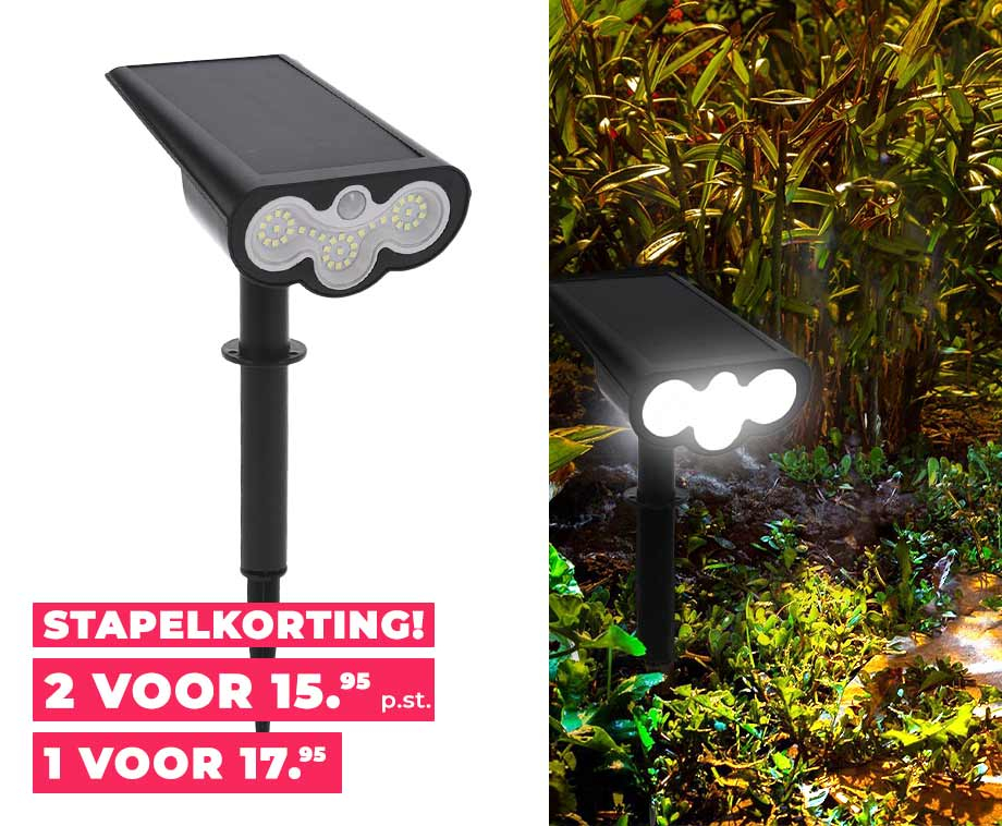 XL Solar Spot Light Met Schemersensor