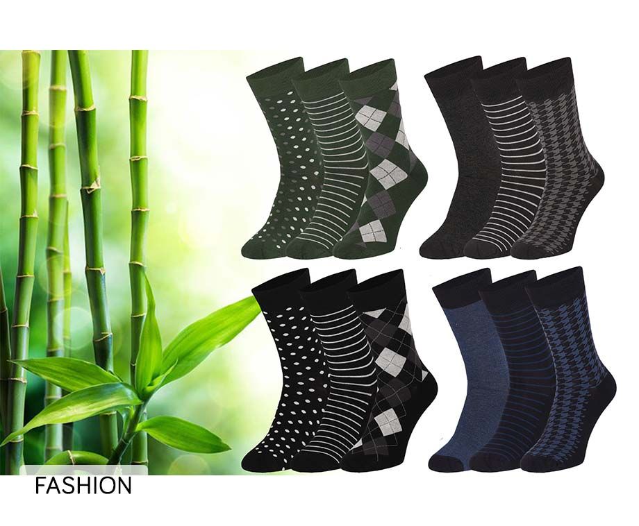 Bamboo Essentials - Bamboe Sokken Heren 43 46 - 12 Paar - Fashion - Lange Sokken - Kousen Heren Sokken - Anti Zweet - Duurzaam