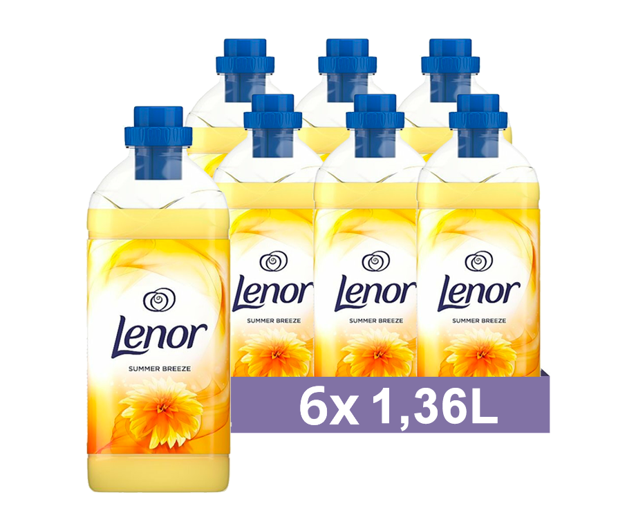 6 x 1,36L Lenor Wasverzachter Summer Breeze