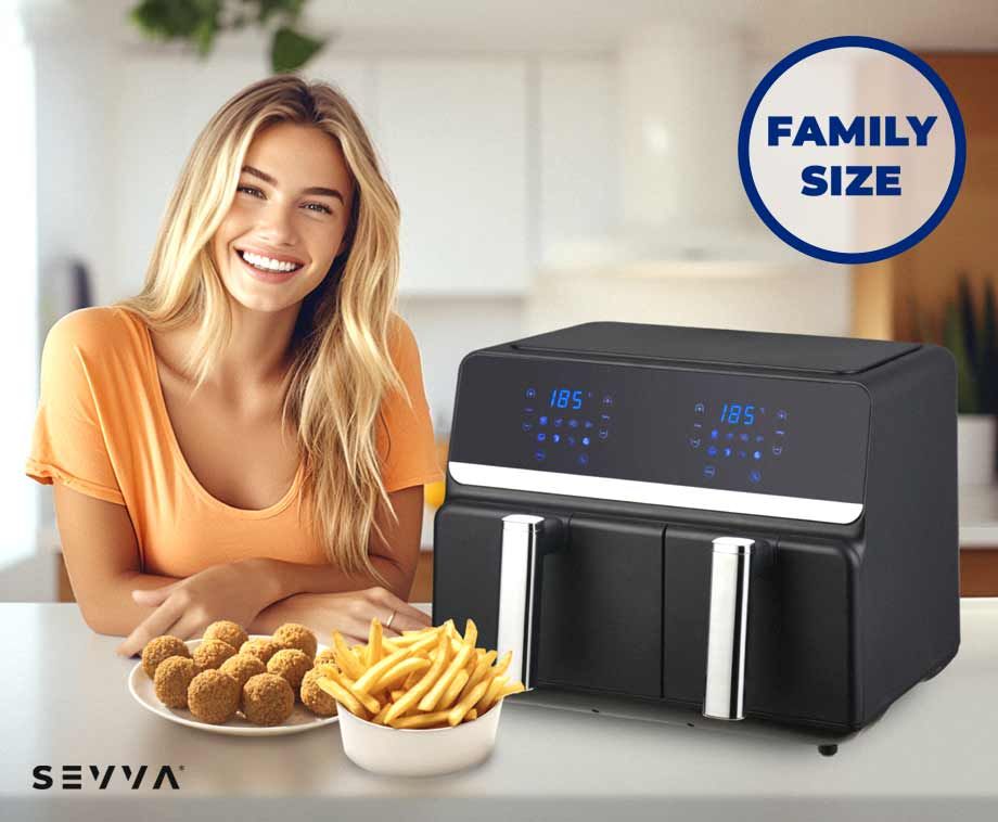 SEVVA® Dubbele Airfryer XXL