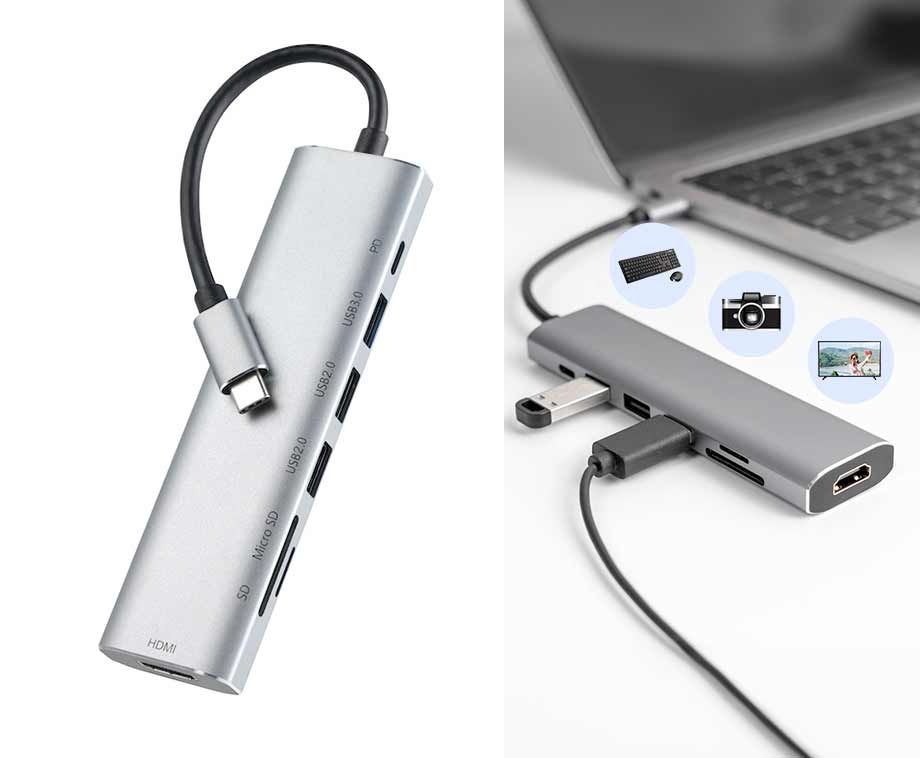 7-In-1 Universele USB-C Splitter