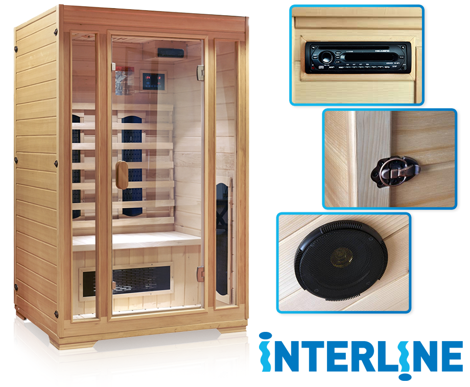 Interline Premium Infrarood Sauna - Voor Ontspanning En Welzijn En Gewrichten! | VoordeelVanger.nl - Dagelijks