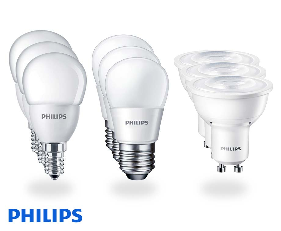 uitrusting zweer uitsterven 3-Pack Philips LED Lampen - Keuze Uit E14, E27 Of GU10 Fitting! |  VoordeelVanger.nl - Dagelijks topaanbiedingen!