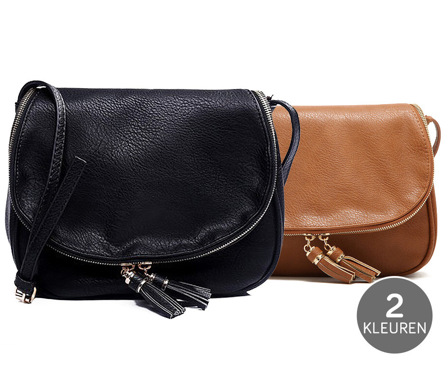 Stijlvolle Crossbody Tas Verkrijgbaar In Zwart En Bruin